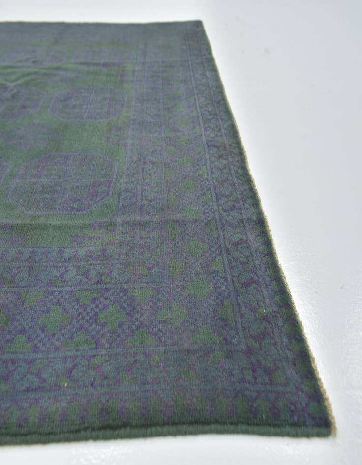 Detail image of 7' x 9' 10 Hand Knotted Afghan Akhche Wool Rug