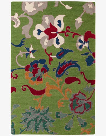 5' 1 x 8' Agra Wool Rug