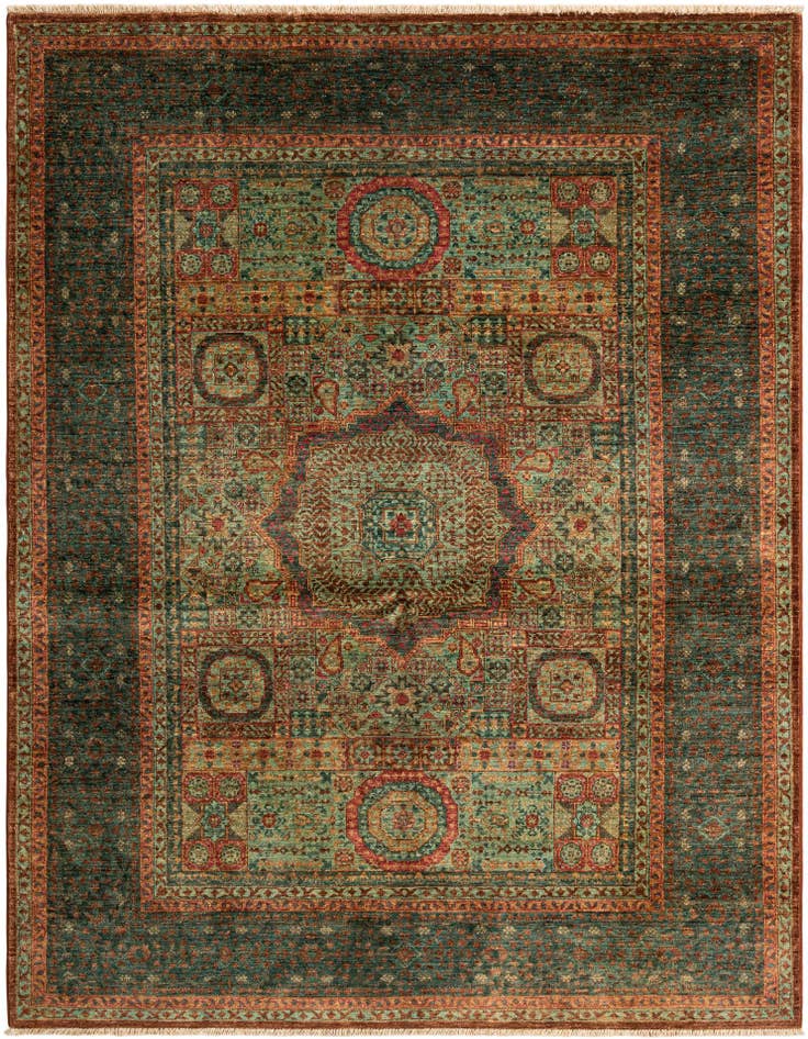 Detail image of 4' 11 x 6' 8 Hand Knotted Amina Rug