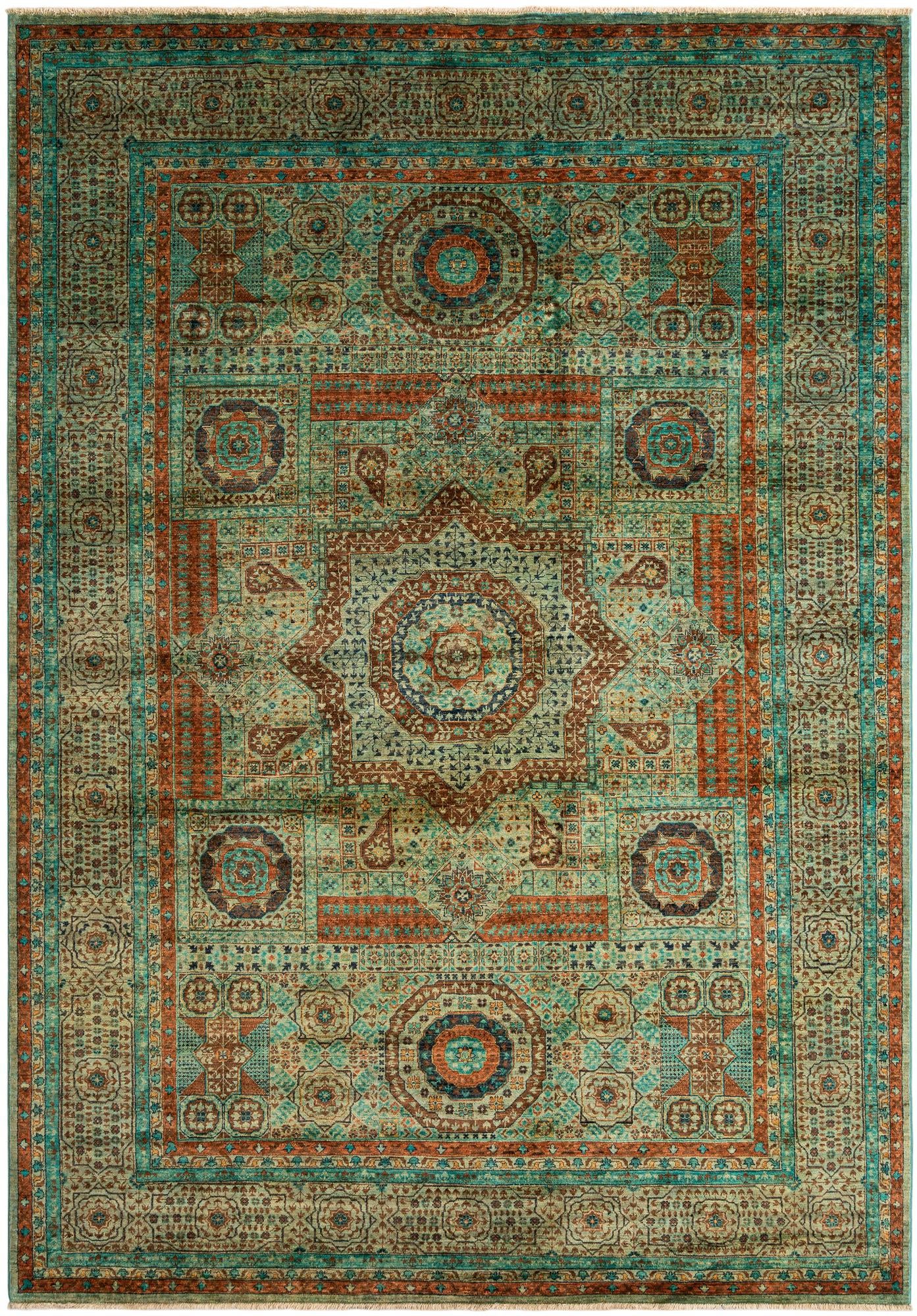6' 9 x 9' 8 Hand Knotted Amina Rug