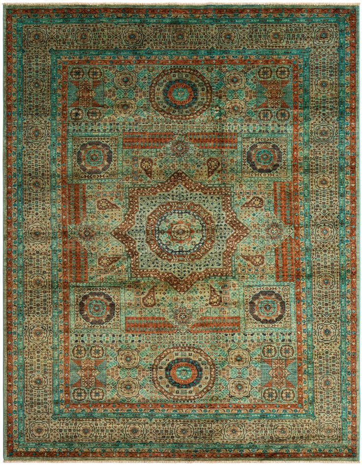 Detail image of 6' 9 x 9' 8 Hand Knotted Amina Rug