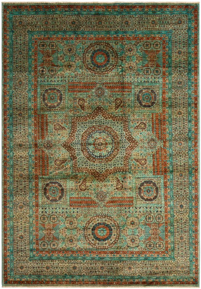 Detail image of 6' 9 x 9' 8 Hand Knotted Amina Rug