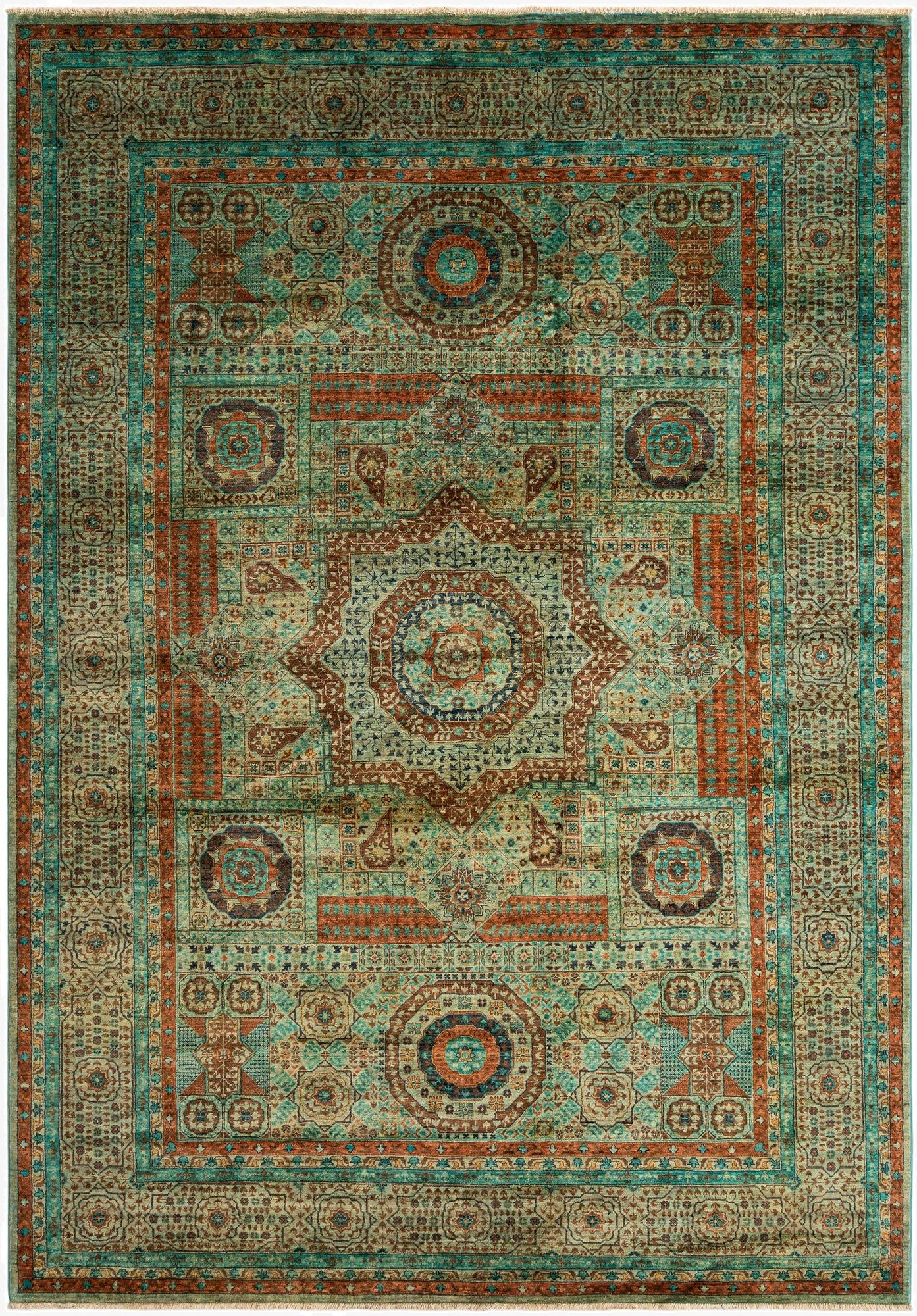 6' 9 x 9' 8 Hand Knotted Amina Rug