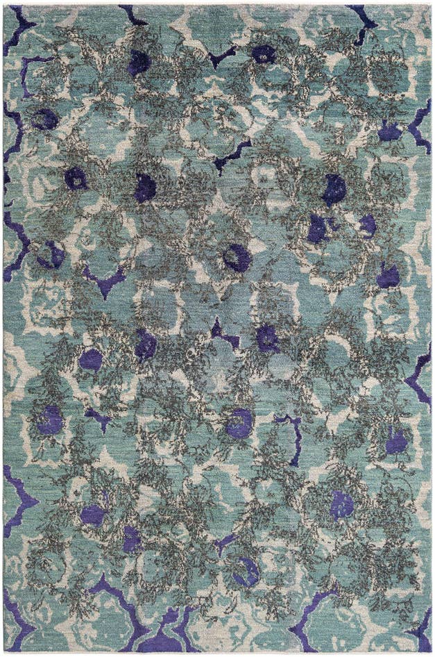 Detail image of 5' 1 x 7' 9 Hand Knotted Anar Rug