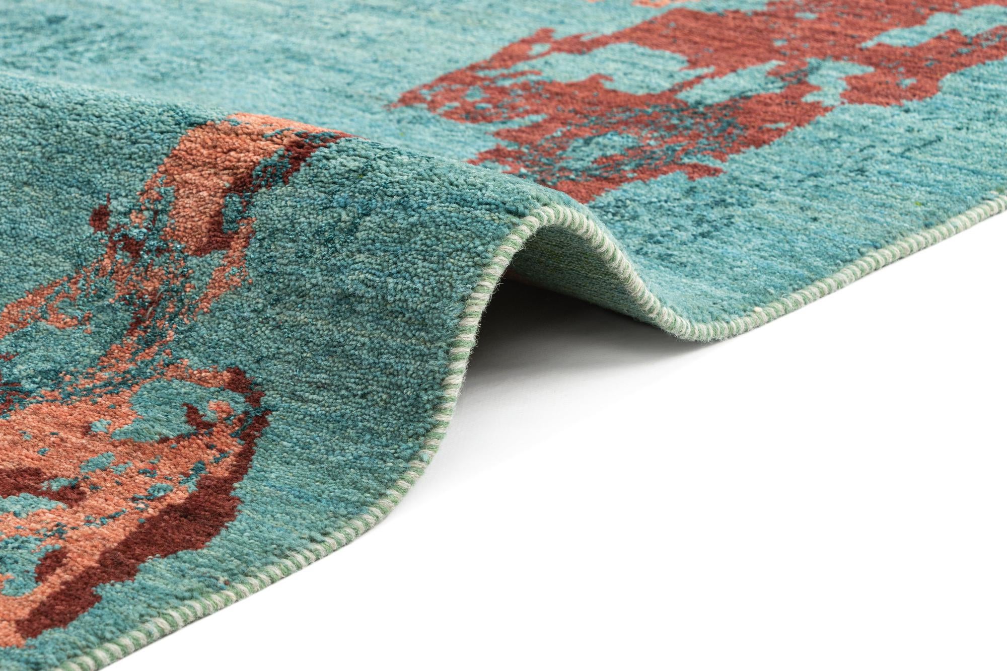 5' 5 x 8' 2 Hand Knotted Anar Rug