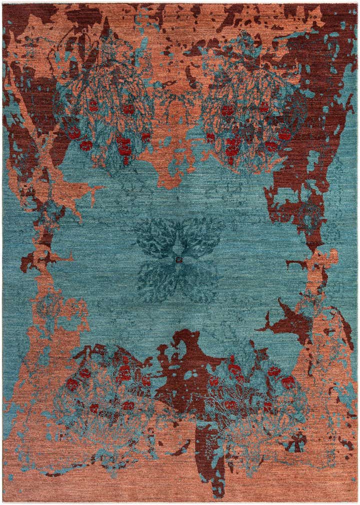 5' 5 x 8' 2 Hand Knotted Anar Rug