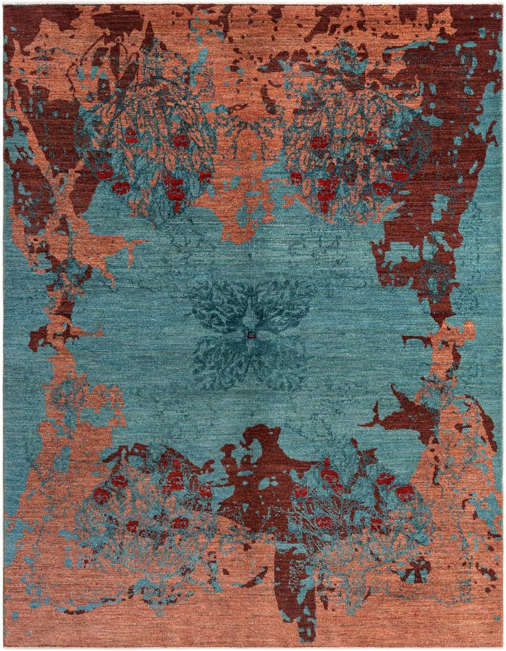 Detail image of 5' 5 x 8' 2 Hand Knotted Anar Rug