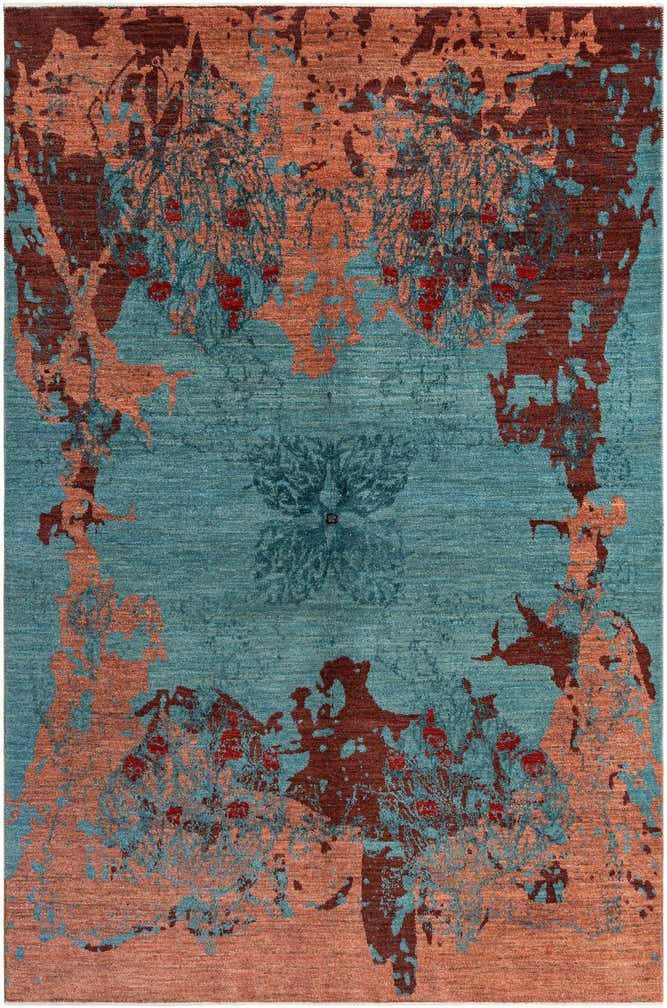 5' 5 x 8' 2 Hand Knotted Anar Rug