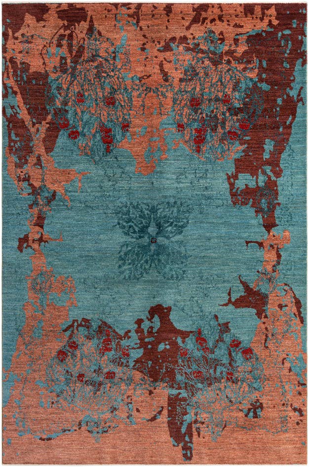 Detail image of 5' 5 x 8' 2 Hand Knotted Anar Rug