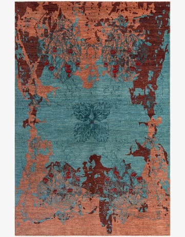 5' 5 x 8' 2 Hand Knotted Anar Rug