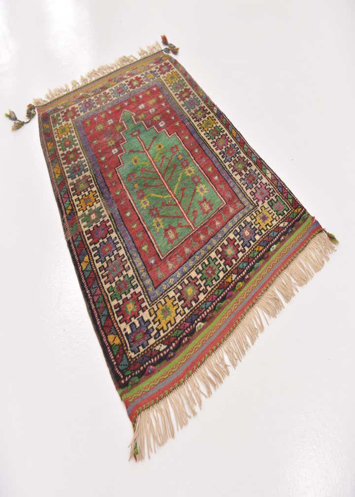 3' 3 x 4' 8 Hand Knotted Anatolian Wool Rug