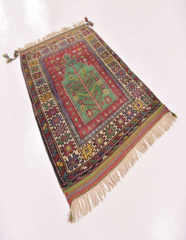 Detail image of 3' 3 x 4' 8 Hand Knotted Anatolian Wool Rug