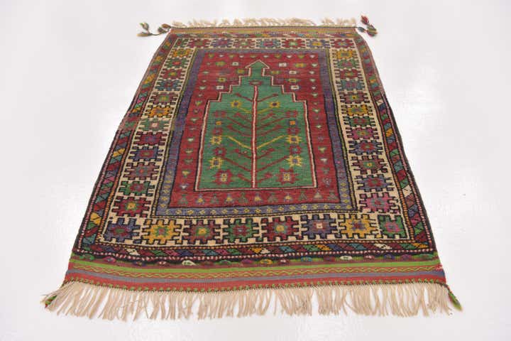 3' 3 x 4' 8 Hand Knotted Anatolian Wool Rug