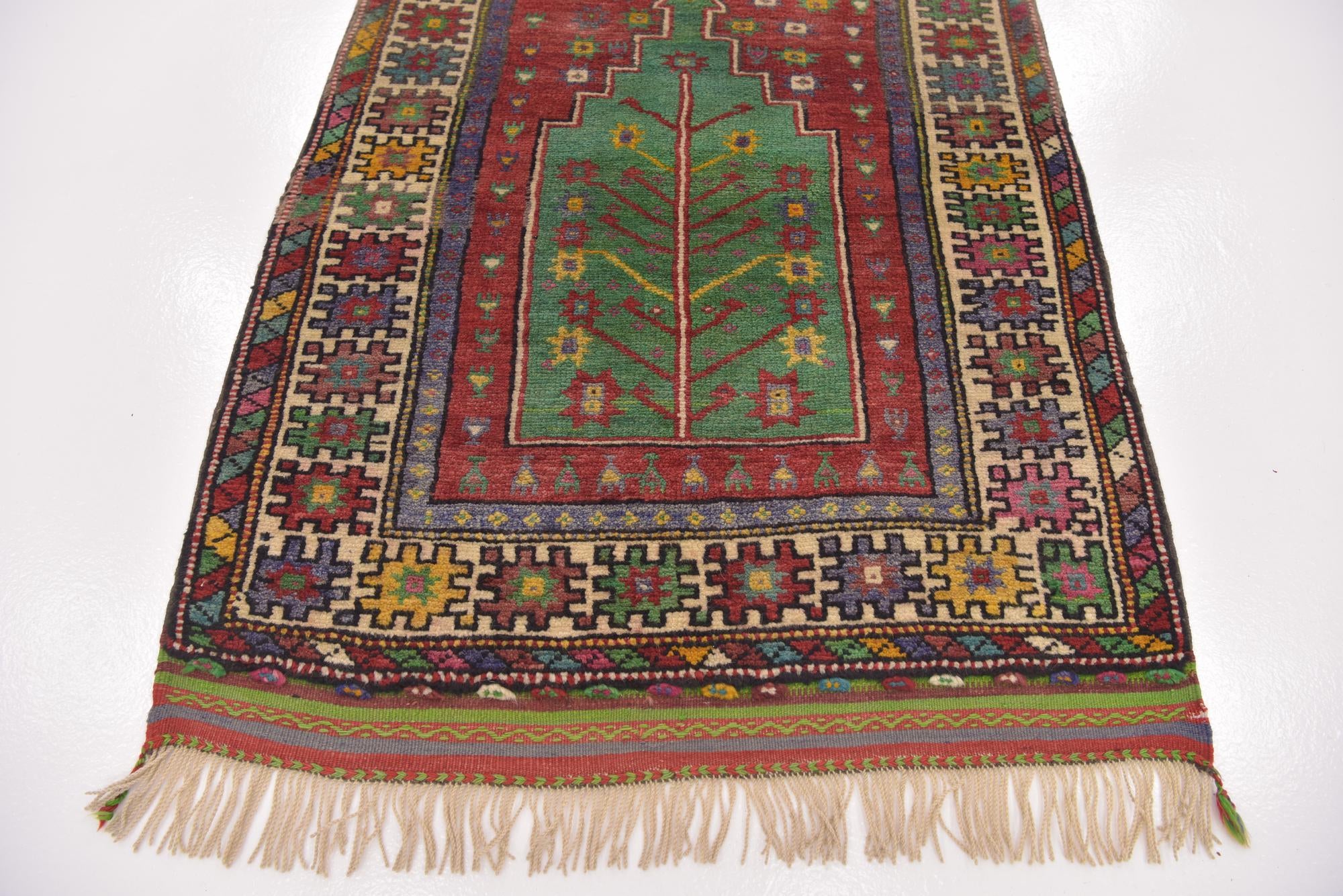 3' 3 x 4' 8 Hand Knotted Anatolian Wool Rug