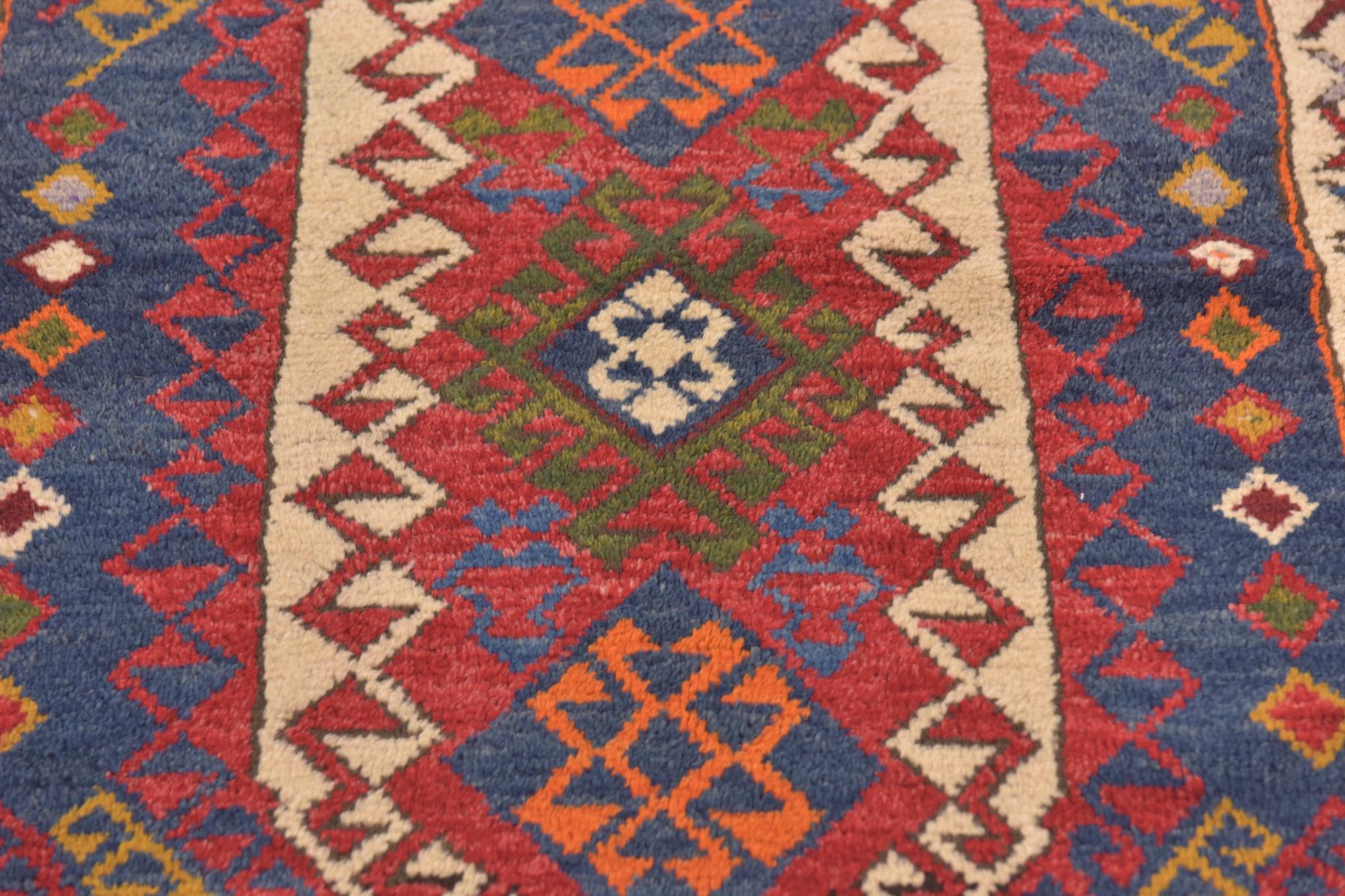 3' 9 x 4' 9 Hand Knotted Anatolian Oriental Wool Rug