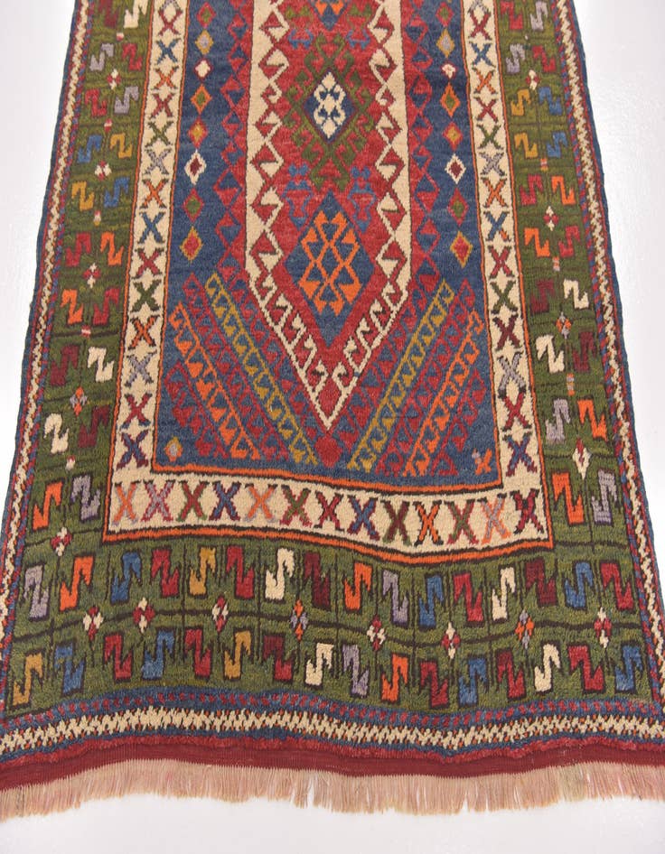 Detail image of 3' 9 x 4' 9  Hand Knotted Anatolian Oriental Wool Rug