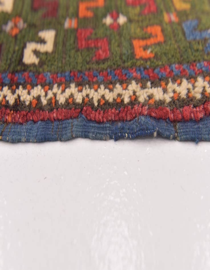 Detail image of 3' 9 x 4' 9  Hand Knotted Anatolian Oriental Wool Rug