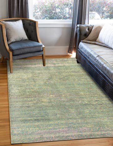 10' x 13' Aqua Rug