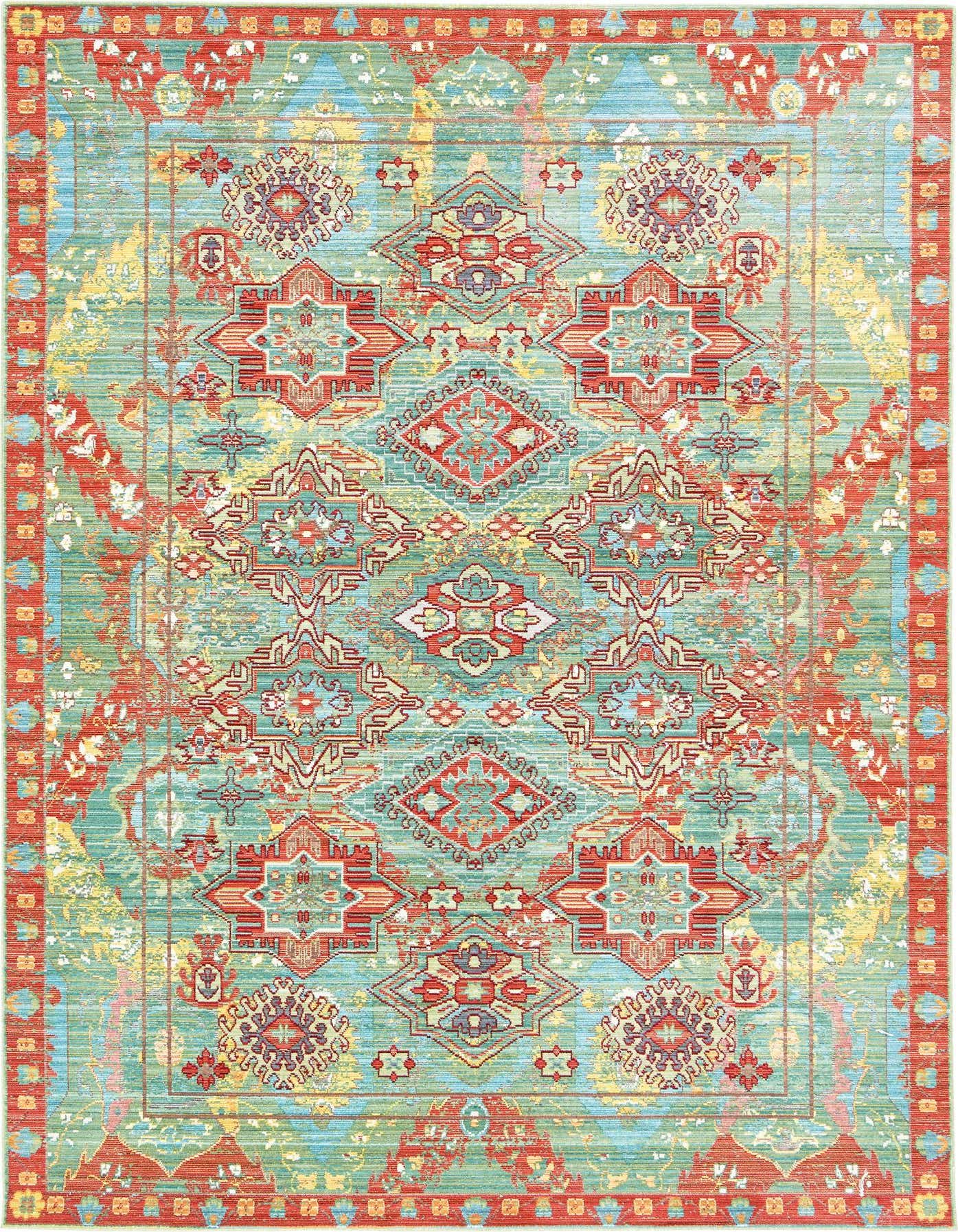 6' x 9' Aqua Rug