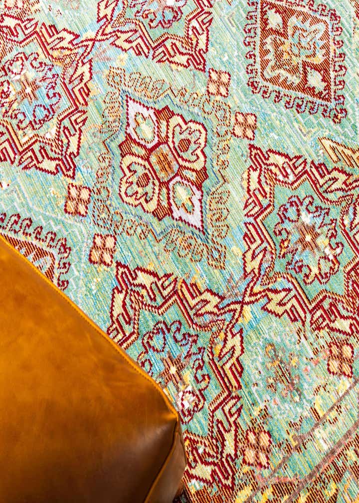5' x 8' Aqua Rug