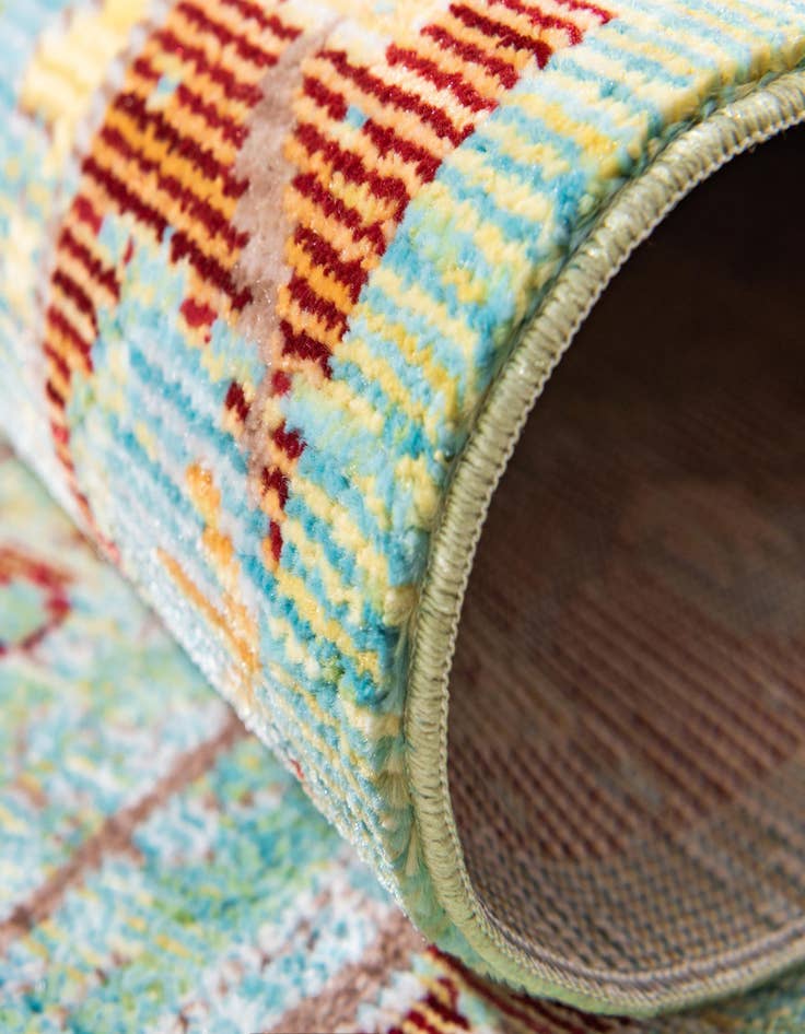 Detail image of 5' x 8' Aqua Rug