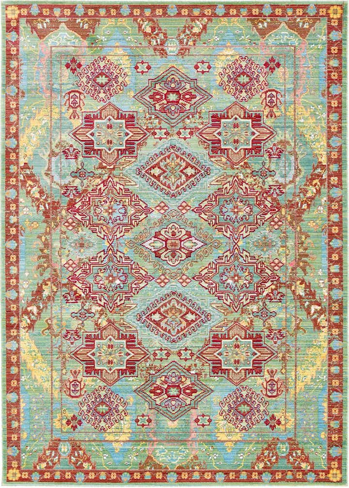 5' x 8' Aqua Rug