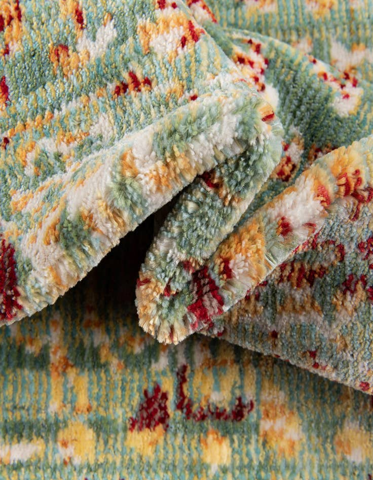 Detail image of 4' x 6' Aqua Rug