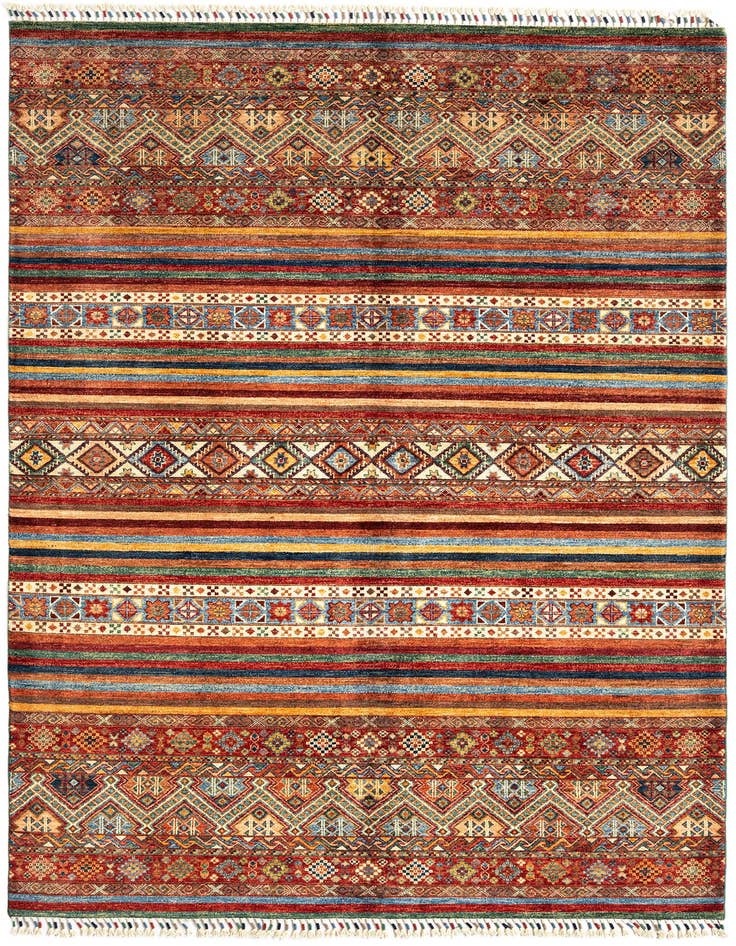 Detail image of 5' 8 x 8' Ariana Ziegler Wool Rug