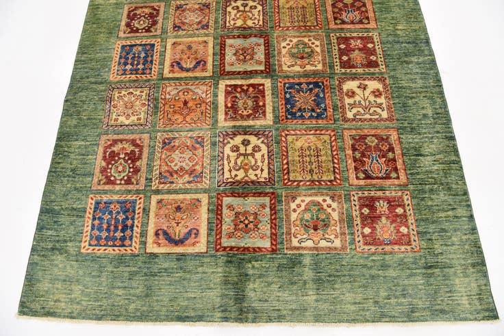 Detail image of 5' x 6' 8 Hand Knotted Ariana Ziegler Oriental Rug