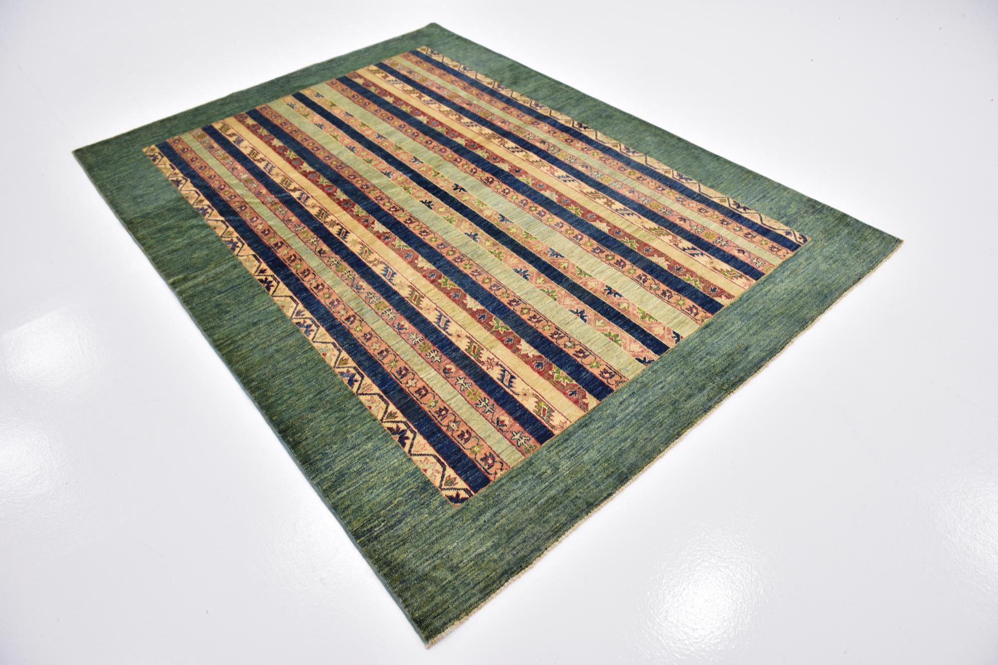 5' 8 x 7' 9 Hand Knotted Ariana Ziegler Rug