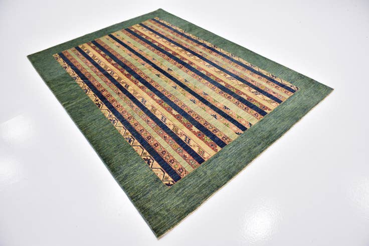 Detail image of 5' 8 x 7' 9 Hand Knotted Ariana Ziegler Rug