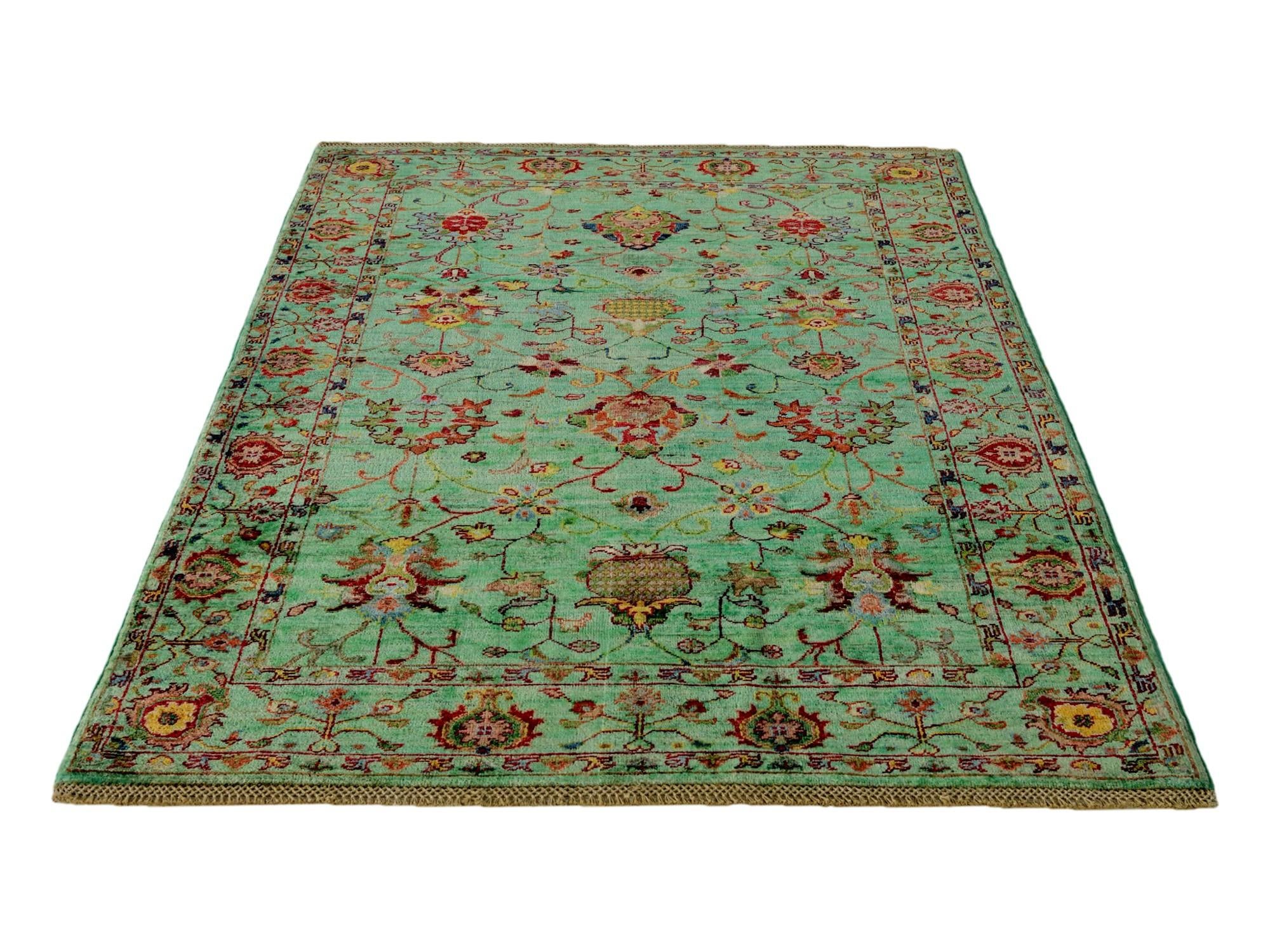 3' 11 x 6' Hand Knotted Ariana Ziegler Rug