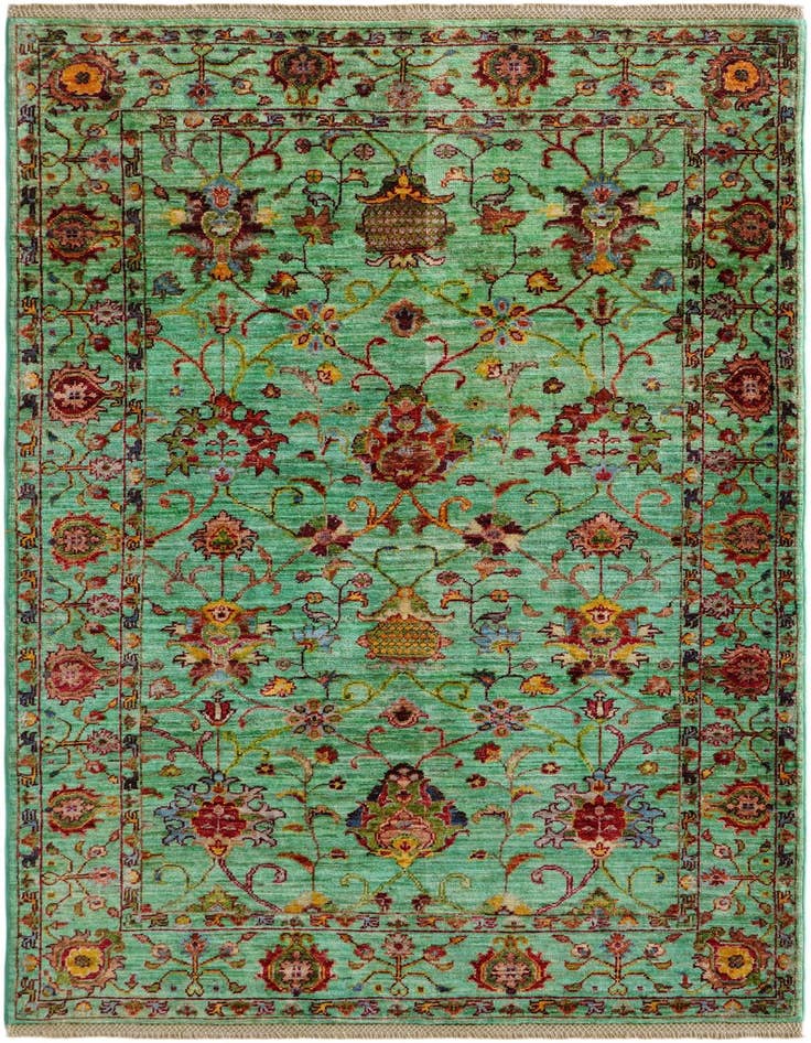 Detail image of 3' 11 x 6' Hand Knotted Ariana Ziegler Rug
