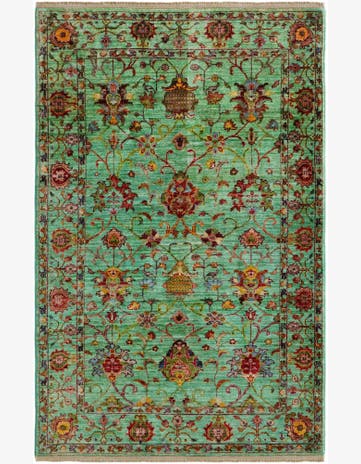 3' 11 x 6' Hand Knotted Ariana Ziegler Rug