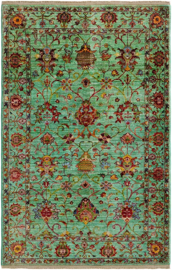 Detail image of 3' 11 x 6' Hand Knotted Ariana Ziegler Rug