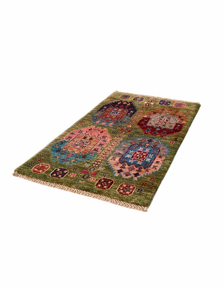 Detail image of 1' 10 x 3' 4 Hand Knotted Ariana Ziegler Rug