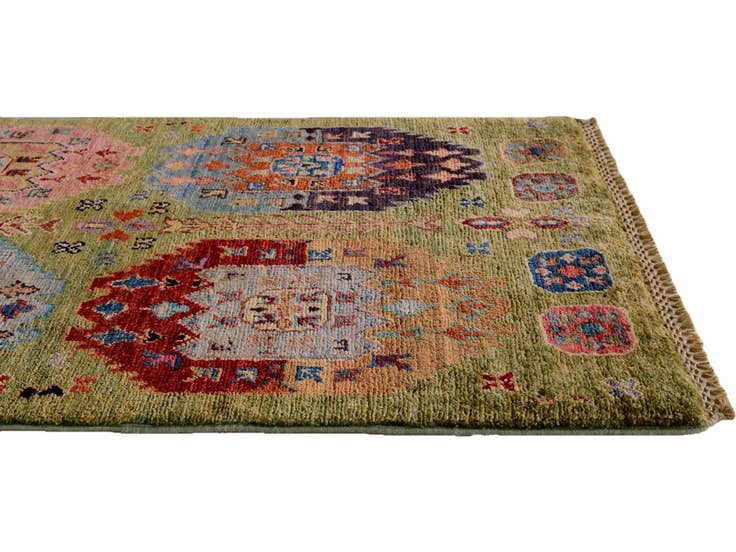 Detail image of 1' 10 x 3' 4 Hand Knotted Ariana Ziegler Rug