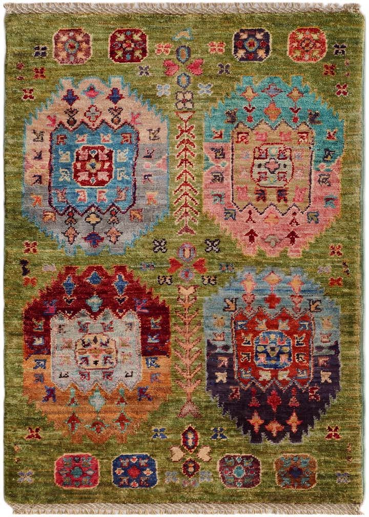 1' 10 x 3' 4 Hand Knotted Ariana Ziegler Rug