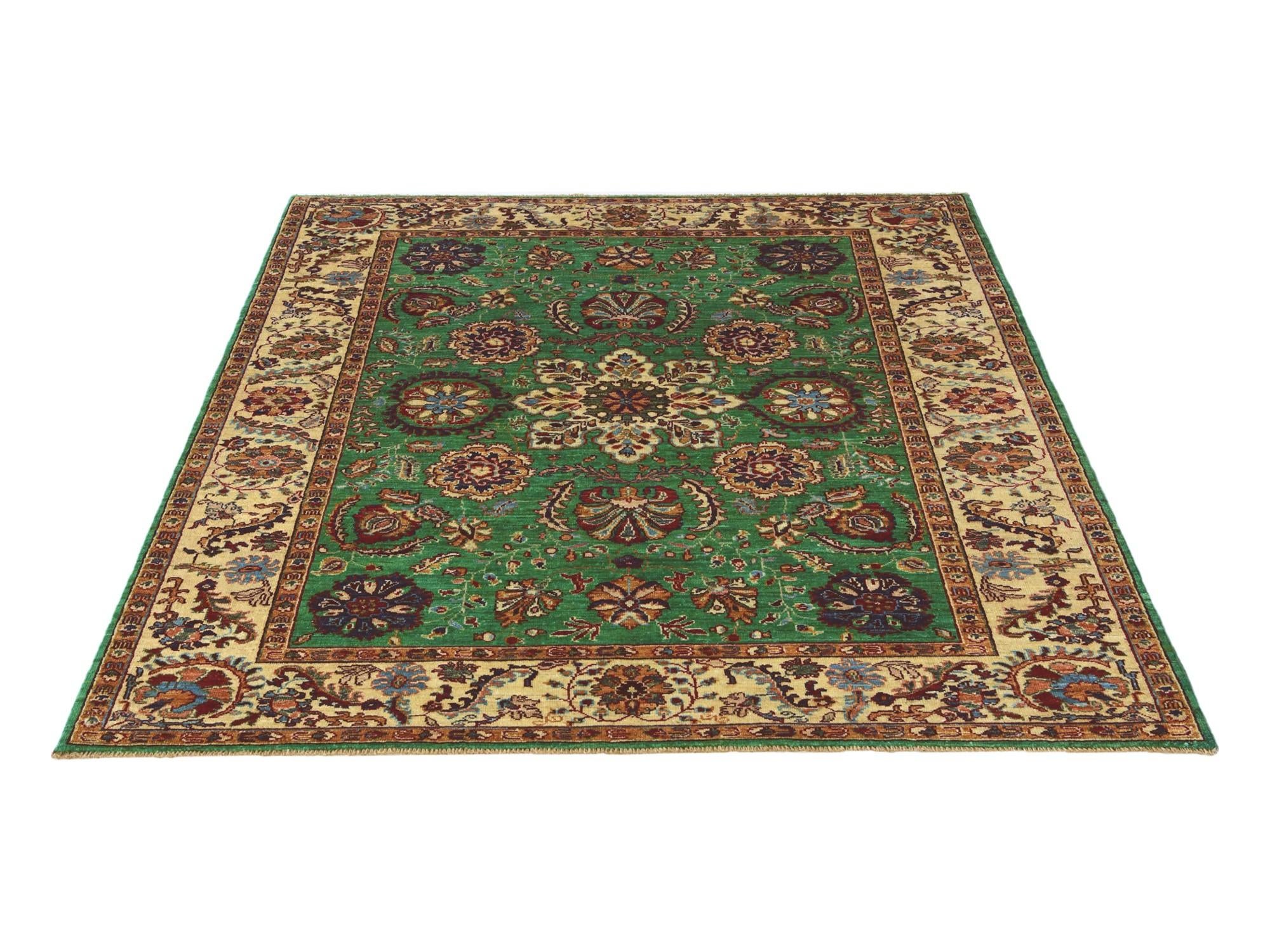 5' 2 x 6' 7 Hand Knotted Ariana Ziegler Rug