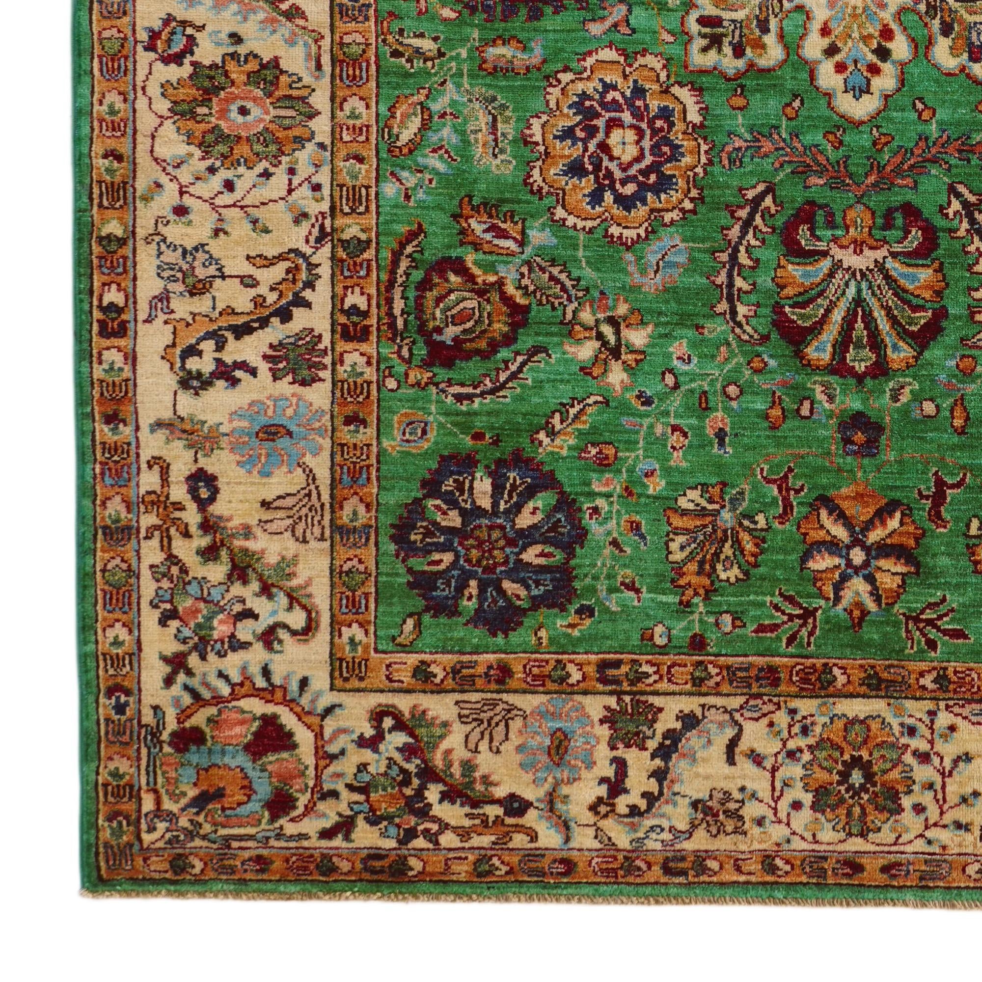 5' 2 x 6' 7 Hand Knotted Ariana Ziegler Rug