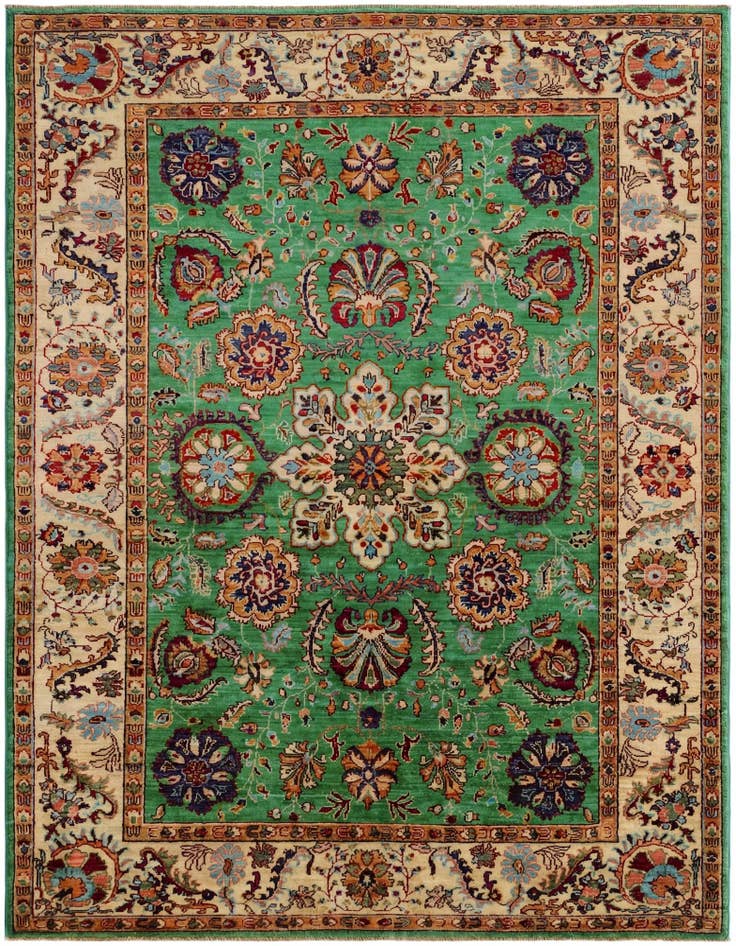 Detail image of 5' 2 x 6' 7 Hand Knotted Ariana Ziegler Rug