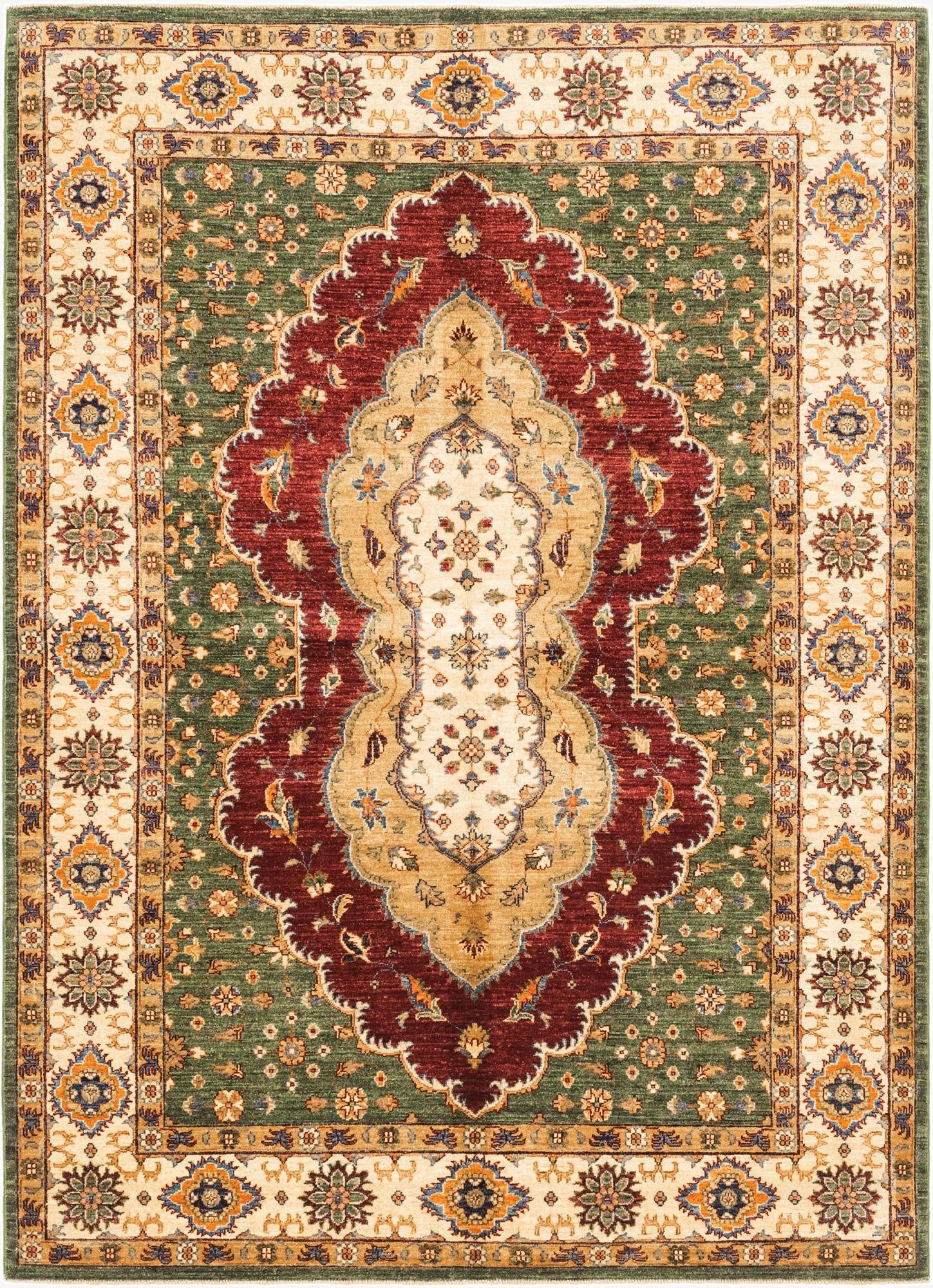 5' 10 x 8' 1  Hand Knotted Ariana Ziegler Rug