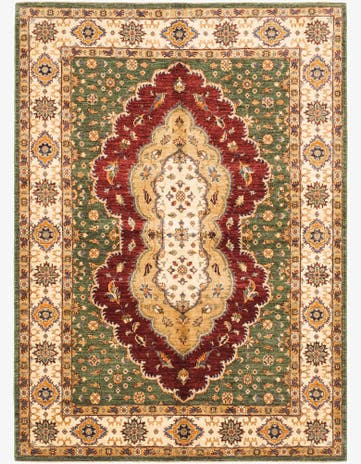 5' 10 x 8' 1 Hand Knotted Ariana Ziegler Rug