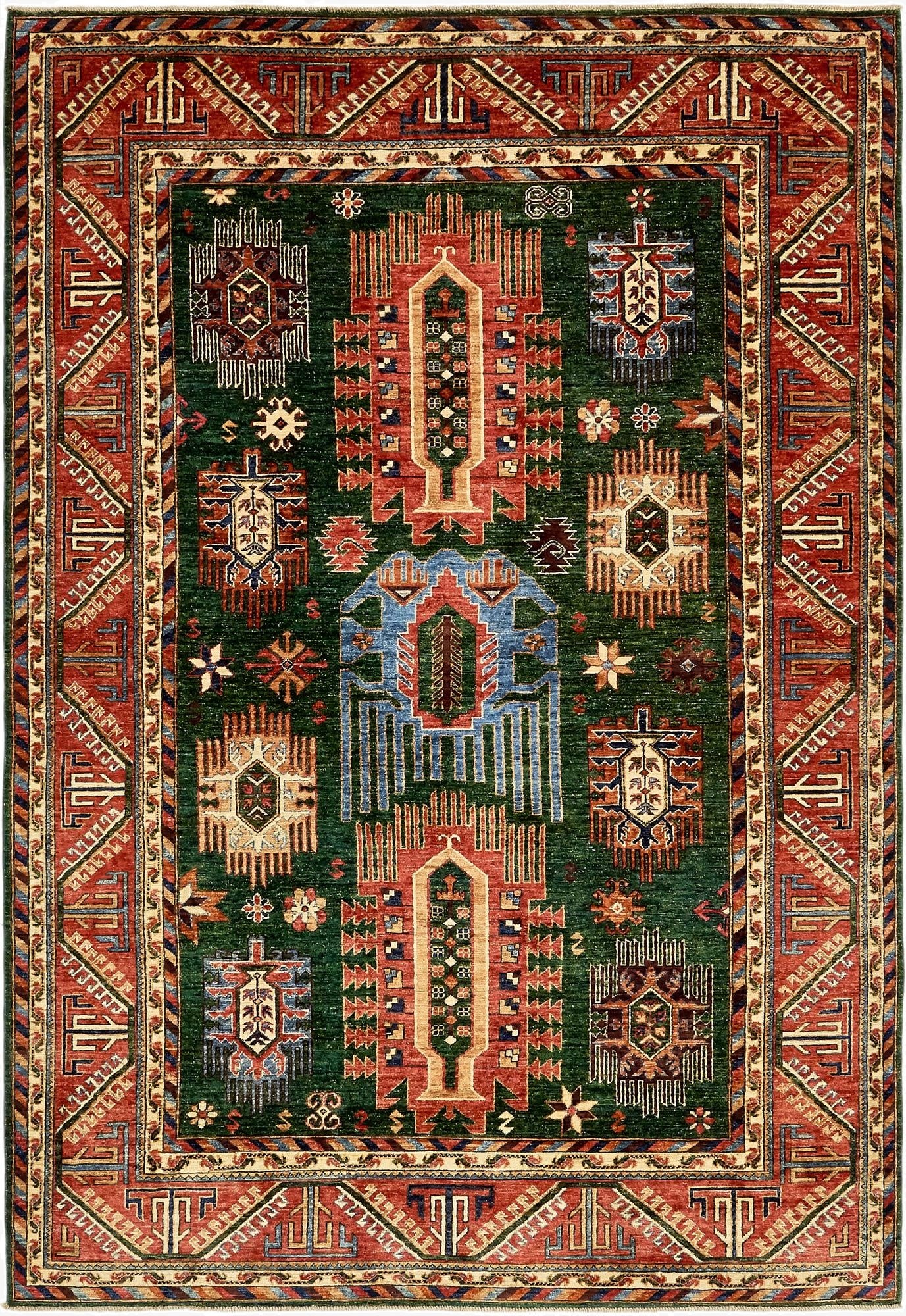 6' 7 x 9' 9  Hand Knotted Ariana Ziegler Rug