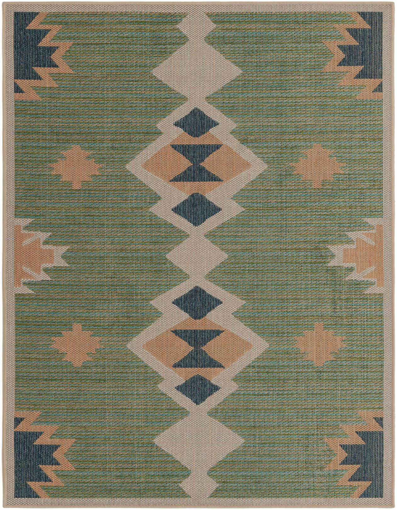 5' 3 x 7' 7 Easy-Clean Baja Indoor / Outdoor Rug