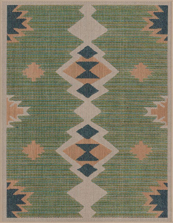 Detail image of 4' x 6' Easy-Clean Baja Indoor / Outdoor Rug