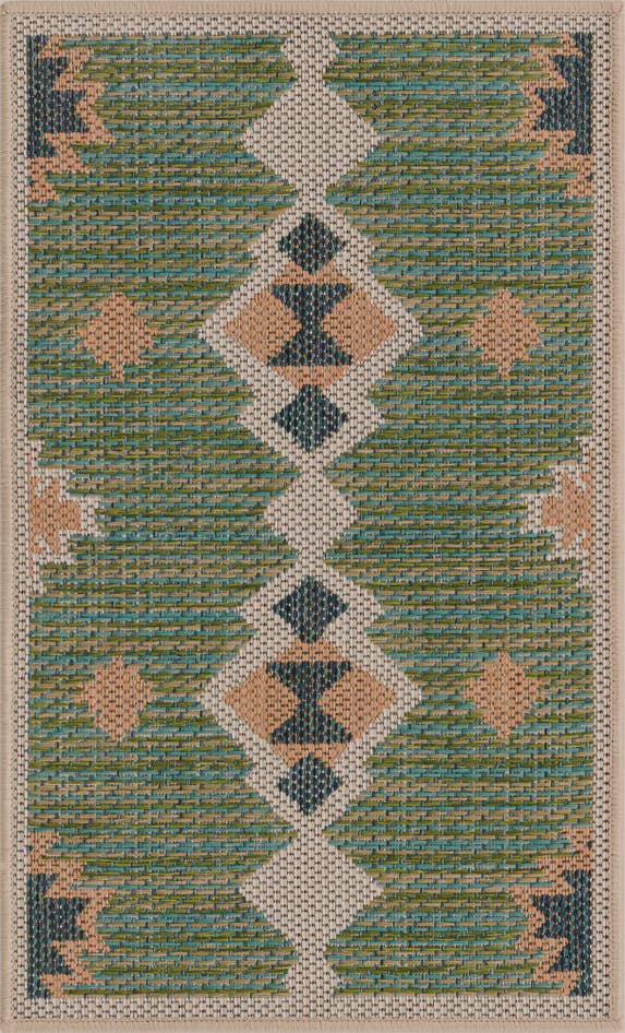 Detail image of 2' x 3' Easy-Clean Baja Indoor / Outdoor Rug