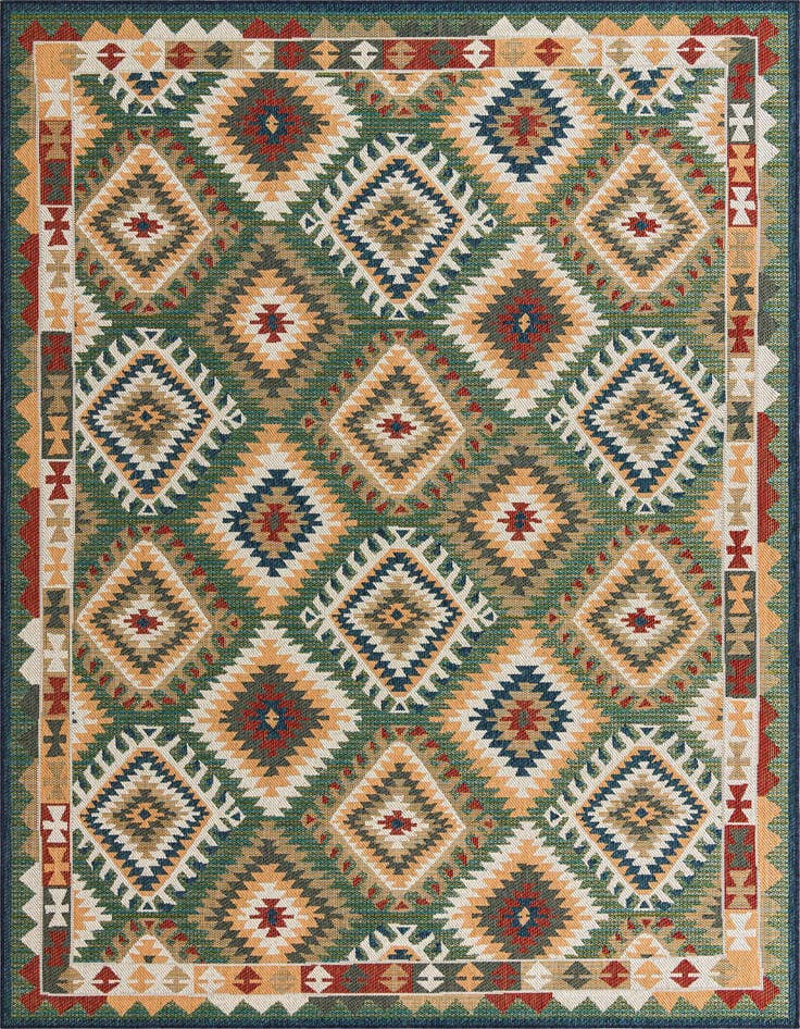 Detail image of 9' x 12' Easy-Clean Baja Indoor / Outdoor Rug