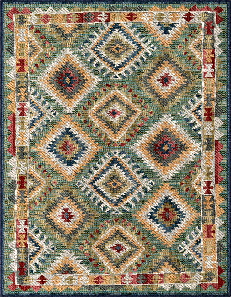 Detail image of 5' 3 x 7' 7 Easy-Clean Baja Indoor / Outdoor Rug