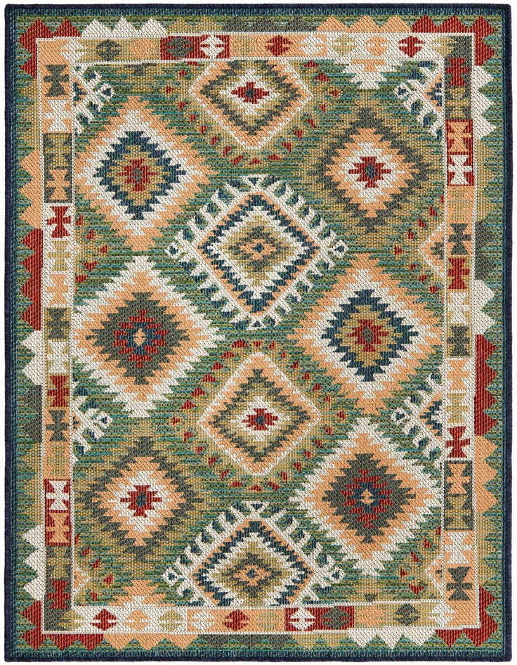 Detail image of 4' x 6' Easy-Clean Baja Indoor / Outdoor Rug